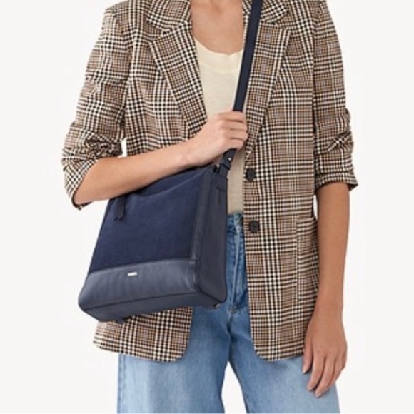 Fossil Women's Elina Convertible Small Backpack ~ Blue - Picture 7 of 8